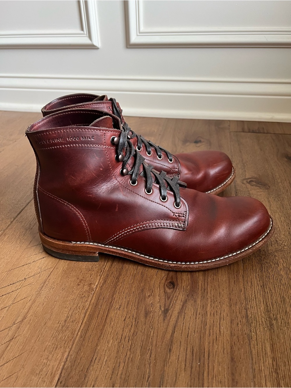 Wolverine 1000 Mile Boots Rust Men’s 9.5